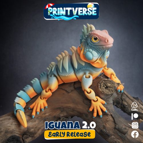 Printverse 鬣蜥-3D合纵社-3D打印模型STL格式3mf格式免费下载！