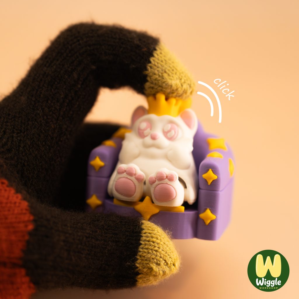猫女皇 灵活响板解压玩具-3D合纵社-3D打印模型STL格式3mf格式免费下载！