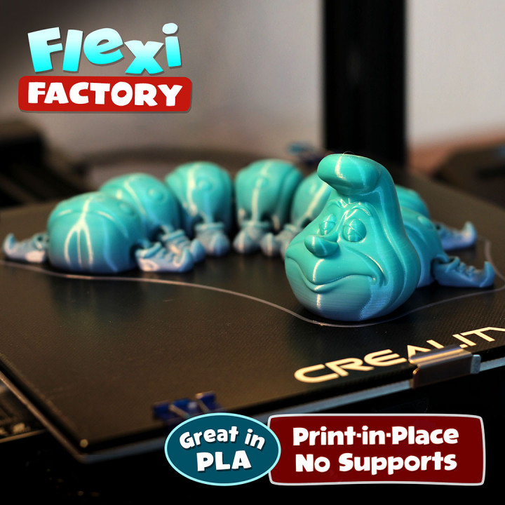 图片[2]-Flexi 可爱毛毛虫-3D合纵社-3D打印模型STL格式3mf格式免费下载！