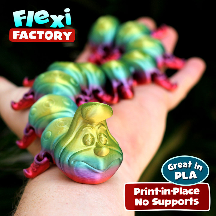 图片[4]-Flexi 可爱毛毛虫-3D合纵社-3D打印模型STL格式3mf格式免费下载！