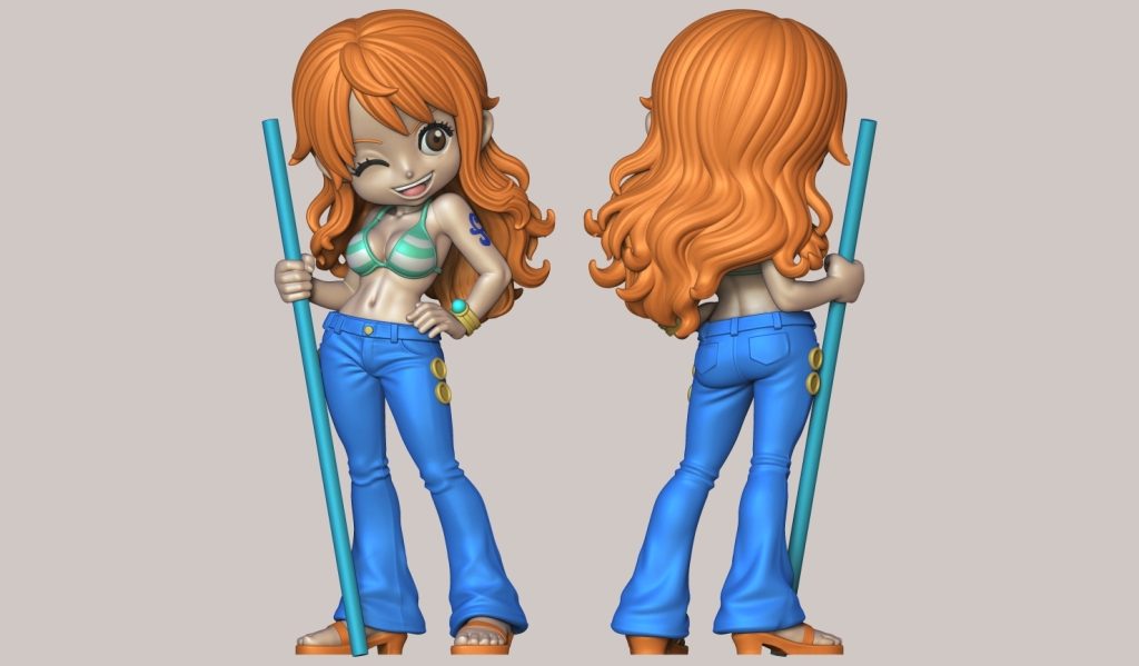 图片[3]-DecorMaster 《海贼王》 娜美同人作品-3D合纵社-3D打印模型STL格式3mf格式免费下载！