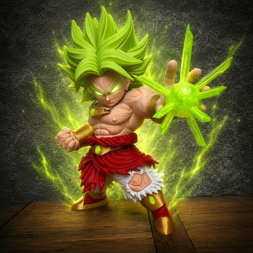 DecorMaster 《龙珠》 布罗利同人图-3D合纵社-3D打印模型STL格式3mf格式免费下载！