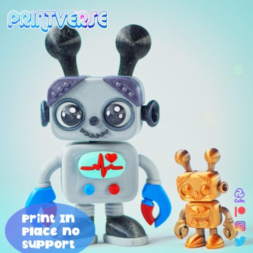 Printverse 可爱机器人宝宝-3D合纵社-3D打印模型STL格式3mf格式免费下载！