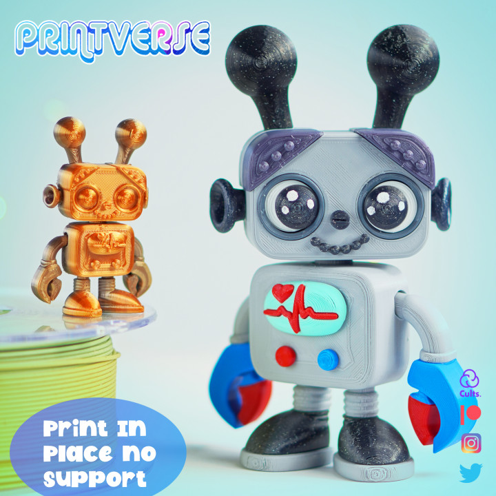 图片[4]-Printverse 可爱机器人宝宝-3D合纵社-3D打印模型STL格式3mf格式免费下载！