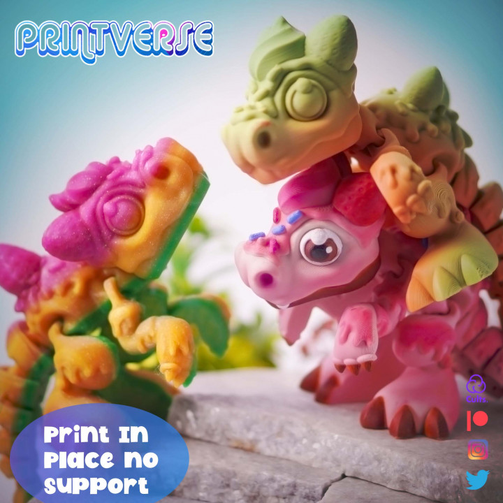 图片[4]-Printverse 可爱杯子蛋糕幼龙-3D合纵社-3D打印模型STL格式3mf格式免费下载！