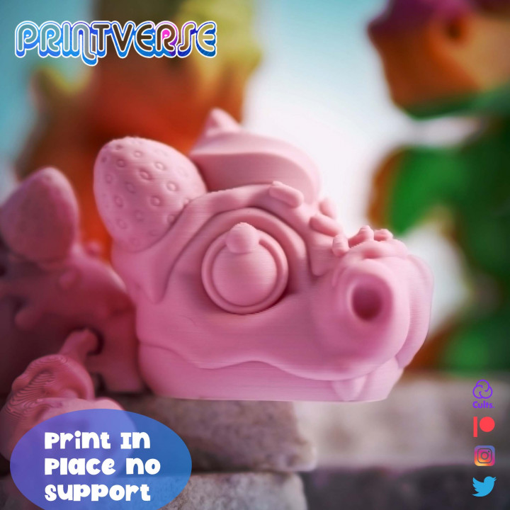 图片[5]-Printverse 可爱杯子蛋糕幼龙-3D合纵社-3D打印模型STL格式3mf格式免费下载！
