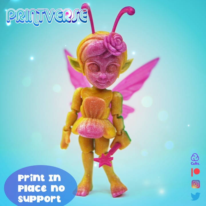 图片[3]-Printverse 可爱小仙子-3D合纵社-3D打印模型STL格式3mf格式免费下载！