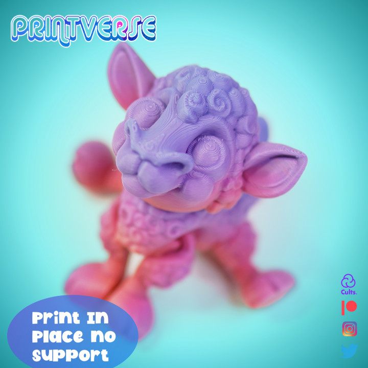 图片[3]-Printverse 可爱小羊-3D合纵社-3D打印模型STL格式3mf格式免费下载！