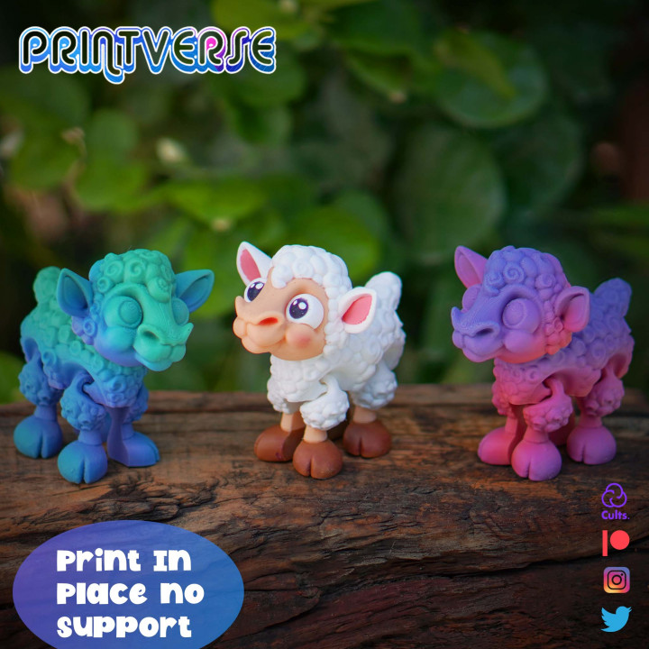 图片[4]-Printverse 可爱小羊-3D合纵社-3D打印模型STL格式3mf格式免费下载！
