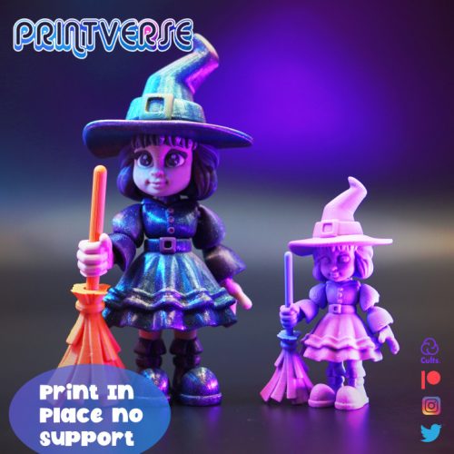 Printverse 小女巫-3D合纵社-3D打印模型STL格式3mf格式免费下载！