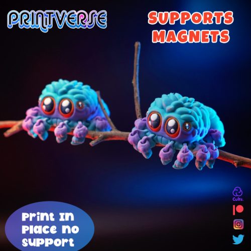 Printverse 幼年跳蛛-3D合纵社-3D打印模型STL格式3mf格式免费下载！