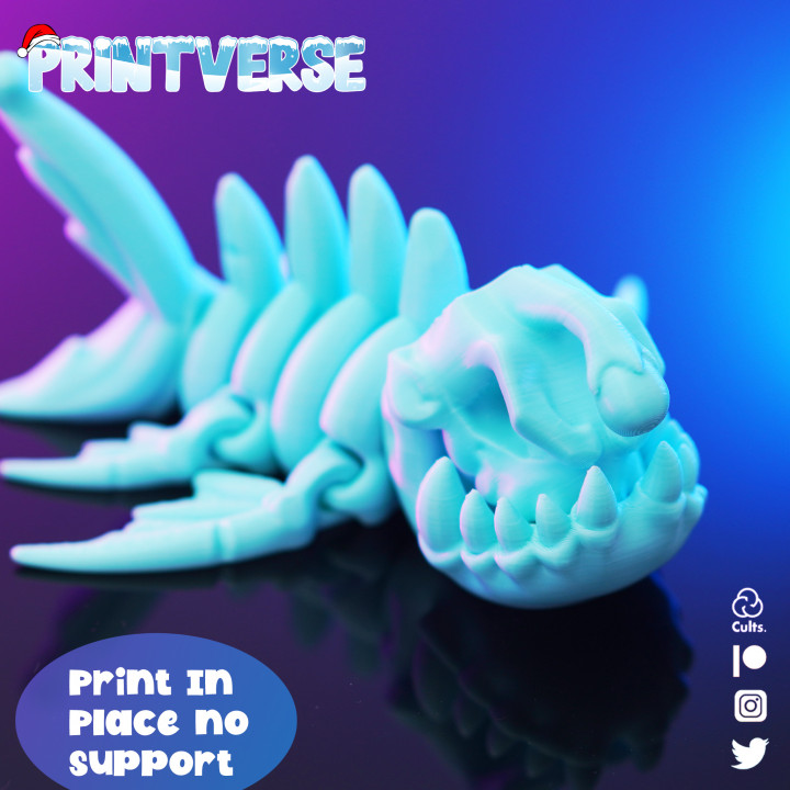 图片[2]-Printverse 鮟鱇鱼骨架-3D合纵社-3D打印模型STL格式3mf格式免费下载！