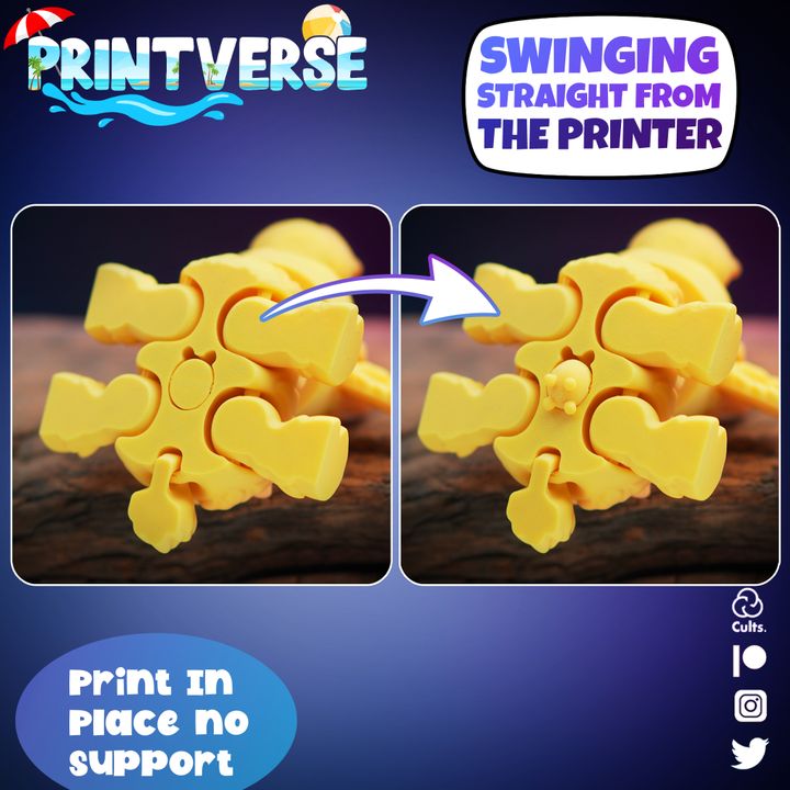 图片[3]-Printverse  Flexy Cow 高地牛-3D合纵社-3D打印模型STL格式3mf格式免费下载！