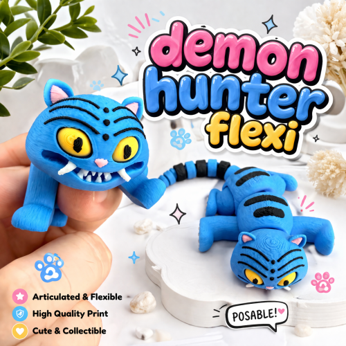 恶魔猎手虎王-3D合纵社-3D打印模型STL格式3mf格式免费下载！
