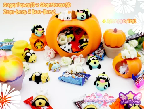 StarMouse3D 僵尸蜂与幽灵蜂-3D合纵社-3D打印模型STL格式3mf格式免费下载！