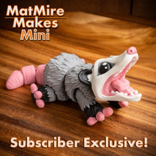 MatMire Makes Mini 迷你负鼠-3D合纵社-3D打印模型STL格式3mf格式免费下载！