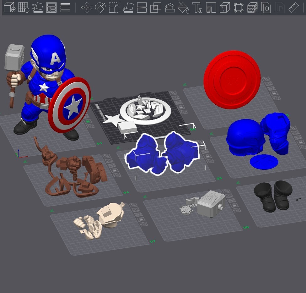 图片[2]-TunaHobby 美国队长同人图-3D合纵社-3D打印模型STL格式3mf格式免费下载！
