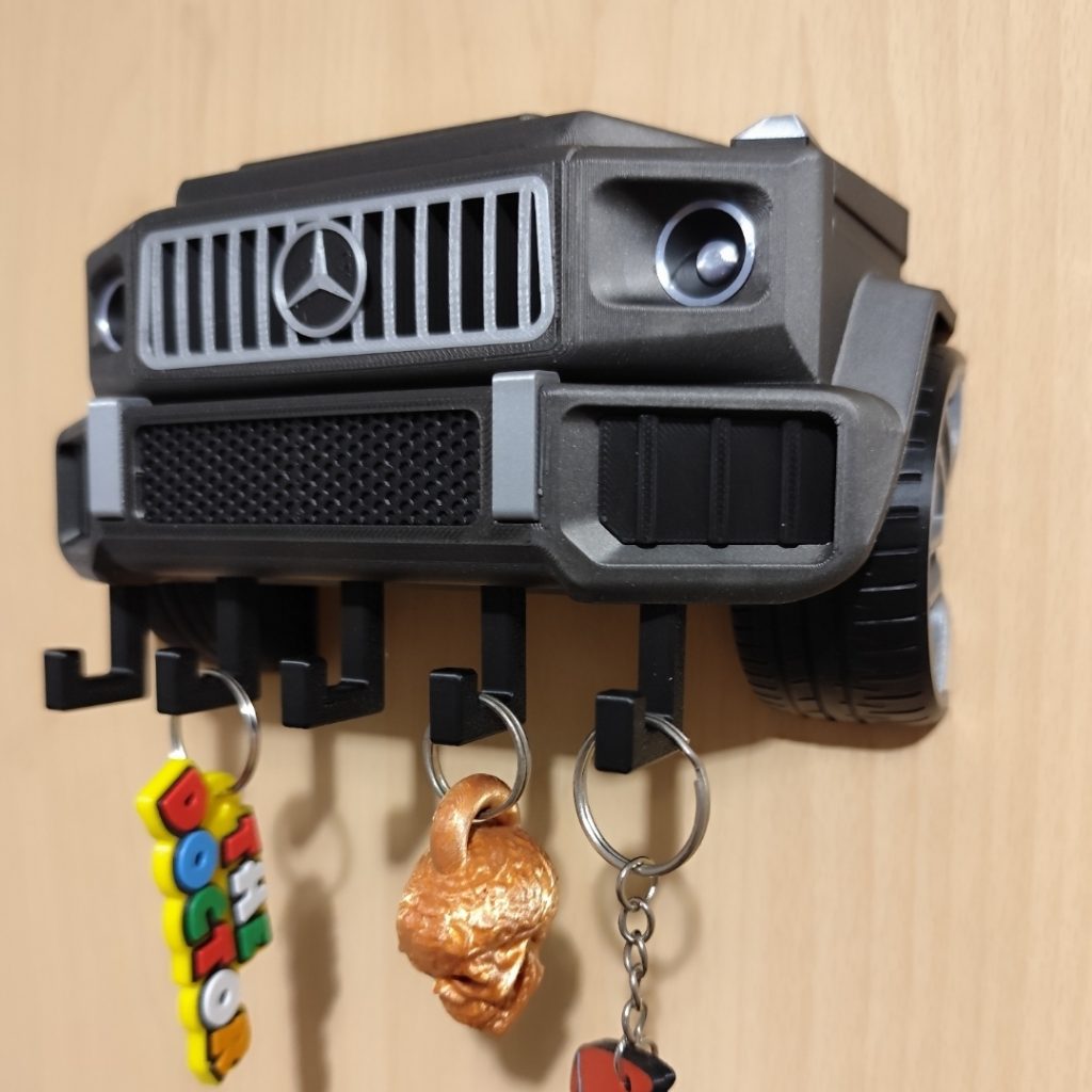 梅赛德斯-AMG G63 壁挂式钥匙挂钩-3D合纵社-3D打印模型STL格式3mf格式免费下载！