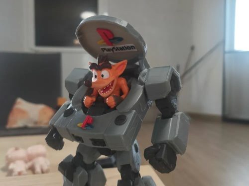 《古惑狼》PS1版-3D合纵社-3D打印模型STL格式3mf格式免费下载！