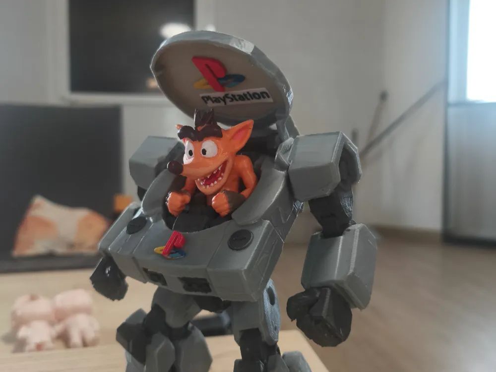 《古惑狼》PS1版-3D合纵社-3D打印模型STL格式3mf格式免费下载！