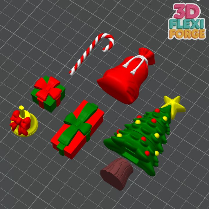 图片[2]-3D FLEXI FORGE 圣诞老人和书盒-3D合纵社-3D打印模型STL格式3mf格式免费下载！