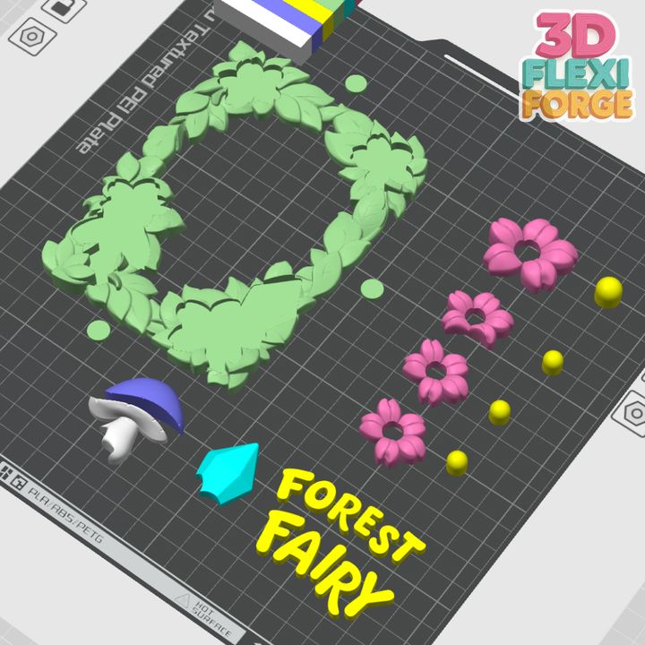 图片[2]-3D FLEXI FORGE 仙女和森林绘本-3D合纵社-3D打印模型STL格式3mf格式免费下载！