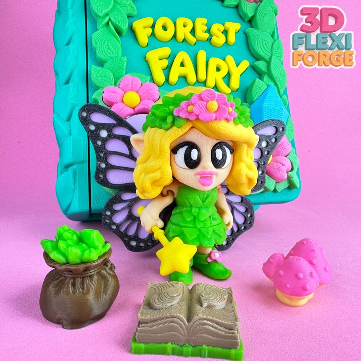 图片[5]-3D FLEXI FORGE 仙女和森林绘本-3D合纵社-3D打印模型STL格式3mf格式免费下载！