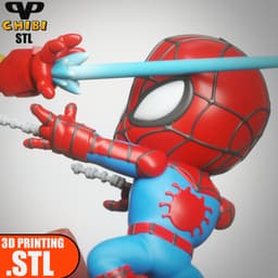图片[3]-钢铁侠对战蜘蛛侠 Q版-3D合纵社-3D打印模型STL格式3mf格式免费下载！