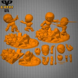 图片[4]-钢铁侠对战蜘蛛侠 Q版-3D合纵社-3D打印模型STL格式3mf格式免费下载！