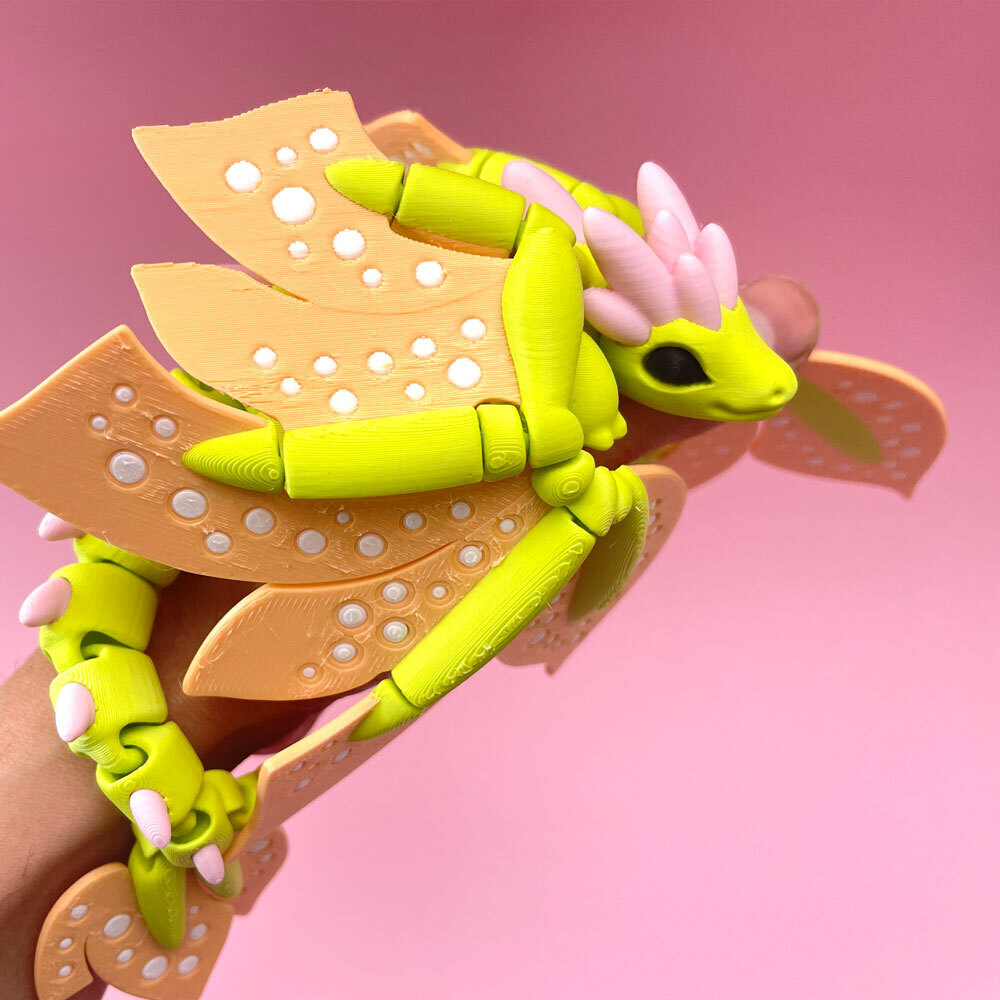 tinymakery 花朵龙-3D合纵社-3D打印模型STL格式3mf格式免费下载！