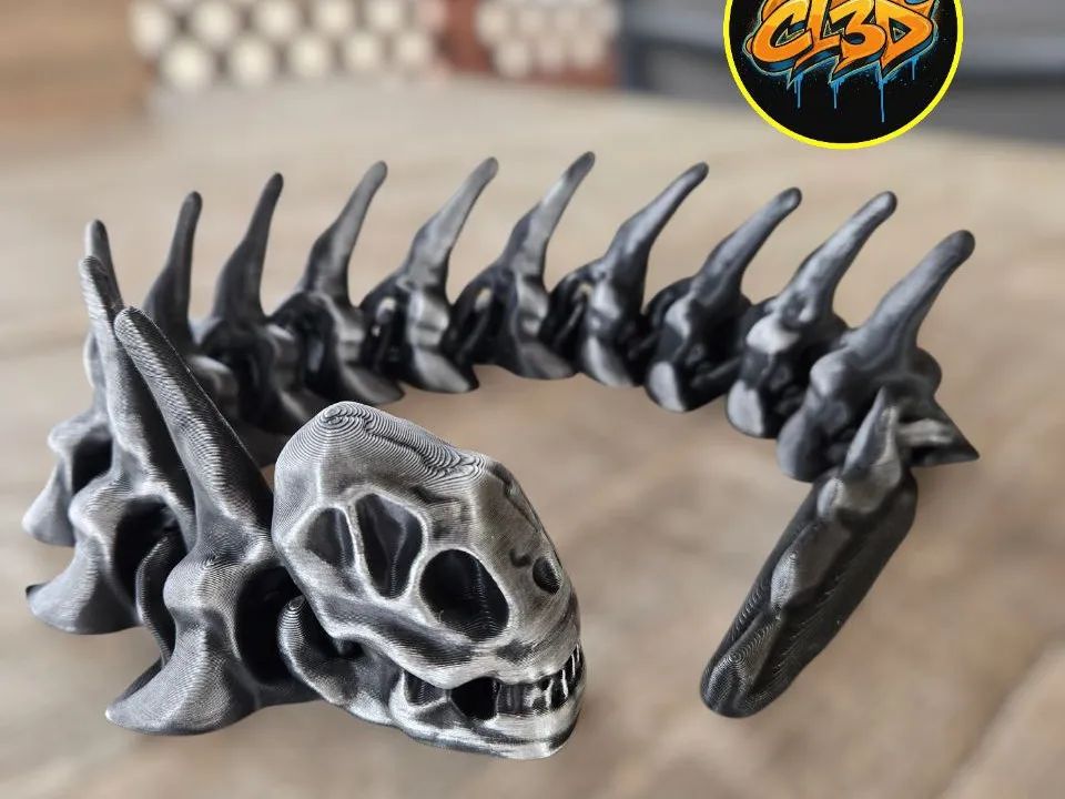 异形（Xenomorph）蛇形体-3D合纵社-3D打印模型STL格式3mf格式免费下载！