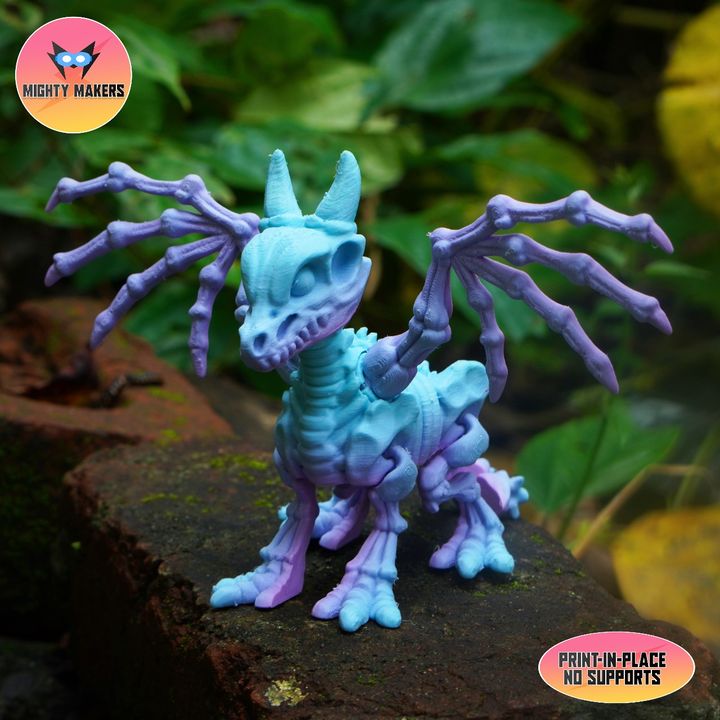 图片[2]-Mighty Makers 柔性骨架龙-3D合纵社-3D打印模型STL格式3mf格式免费下载！