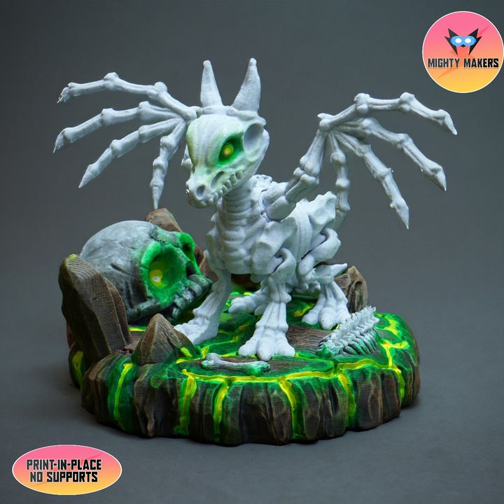 图片[3]-Mighty Makers 柔性骨架龙-3D合纵社-3D打印模型STL格式3mf格式免费下载！