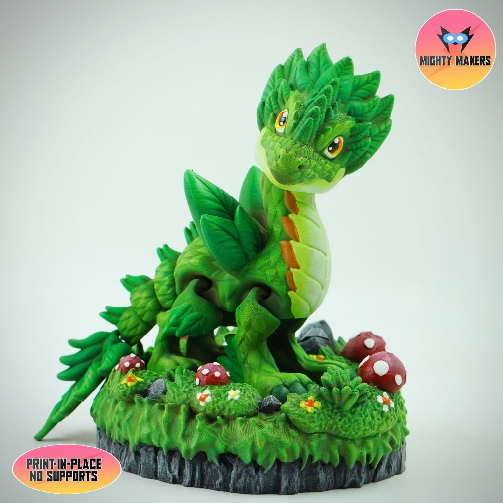 图片[2]-MightyMakers 植物主题龙-3D合纵社-3D打印模型STL格式3mf格式免费下载！