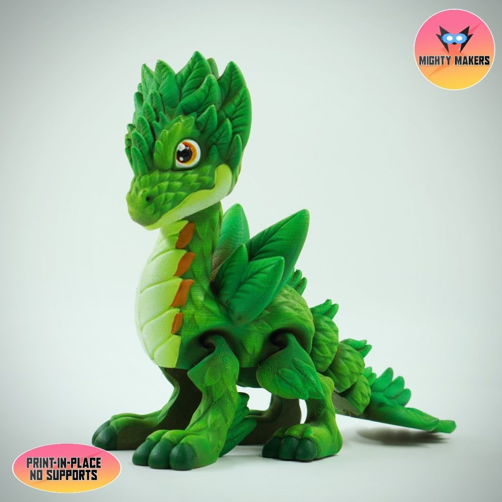 图片[3]-MightyMakers 植物主题龙-3D合纵社-3D打印模型STL格式3mf格式免费下载！