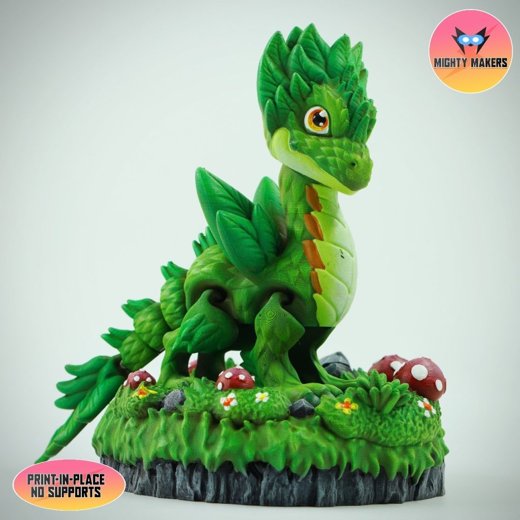 图片[4]-MightyMakers 植物主题龙-3D合纵社-3D打印模型STL格式3mf格式免费下载！