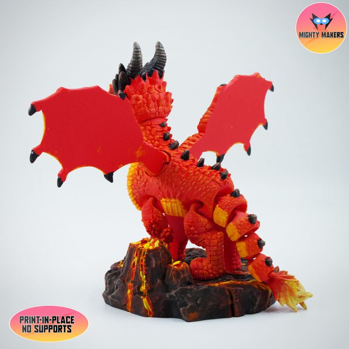 图片[2]-Mighty Makers 柔性火龙-3D合纵社-3D打印模型STL格式3mf格式免费下载！