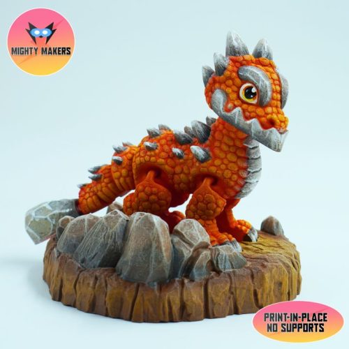 Mighty Makers 柔性大地龙-3D合纵社-3D打印模型STL格式3mf格式免费下载！