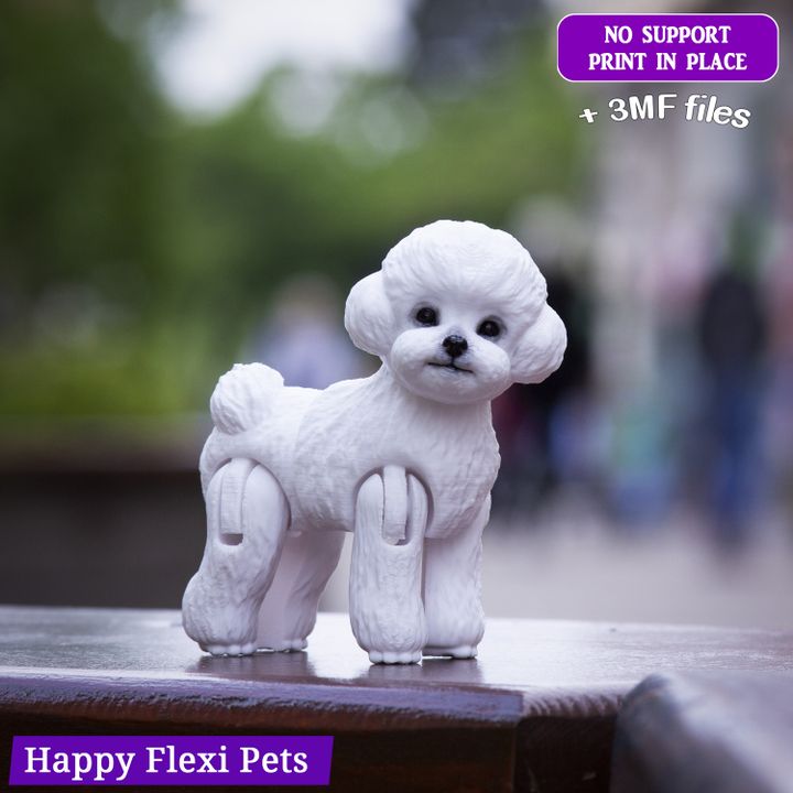 图片[2]-Happy Flexi pets 玩具贵宾犬 – 比熊犬-3D合纵社-3D打印模型STL格式3mf格式免费下载！