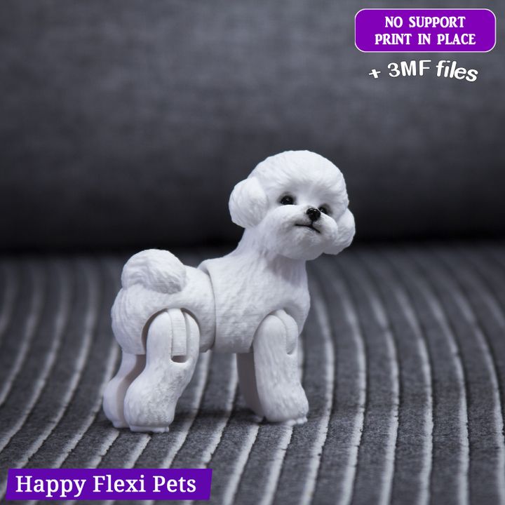 图片[4]-Happy Flexi pets 玩具贵宾犬 – 比熊犬-3D合纵社-3D打印模型STL格式3mf格式免费下载！