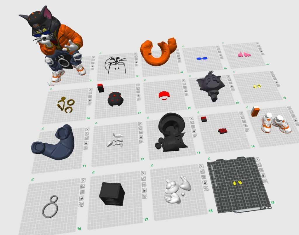 图片[2]-CreavionFlexi 汤姆猫嘻哈都市风-3D合纵社-3D打印模型STL格式3mf格式免费下载！