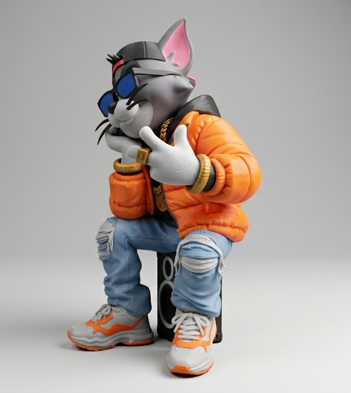 图片[4]-CreavionFlexi 汤姆猫嘻哈都市风-3D合纵社-3D打印模型STL格式3mf格式免费下载！