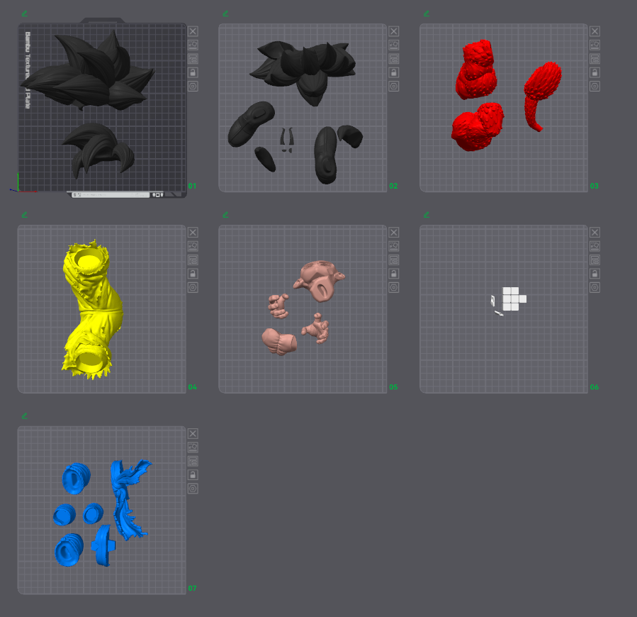 图片[3]-DecorMaster 悟空超级赛亚人4同人图-3D合纵社-3D打印模型STL格式3mf格式免费下载！