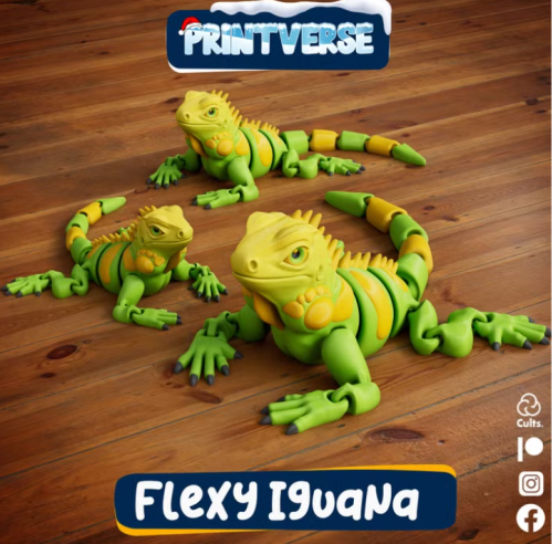Printverse 鬣蜥-3D合纵社-3D打印模型STL格式3mf格式免费下载！