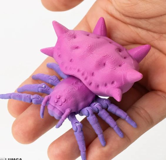 图片[3]-Flexi JIMGA 灵活万圣节 多刺蜘蛛-3D合纵社-3D打印模型STL格式3mf格式免费下载！