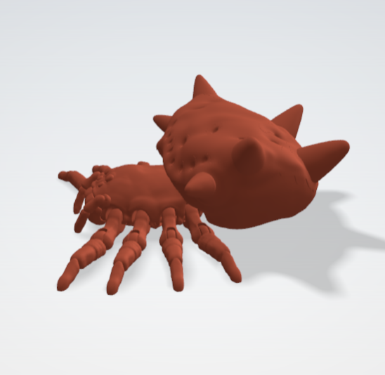 图片[5]-Flexi JIMGA 灵活万圣节 多刺蜘蛛-3D合纵社-3D打印模型STL格式3mf格式免费下载！