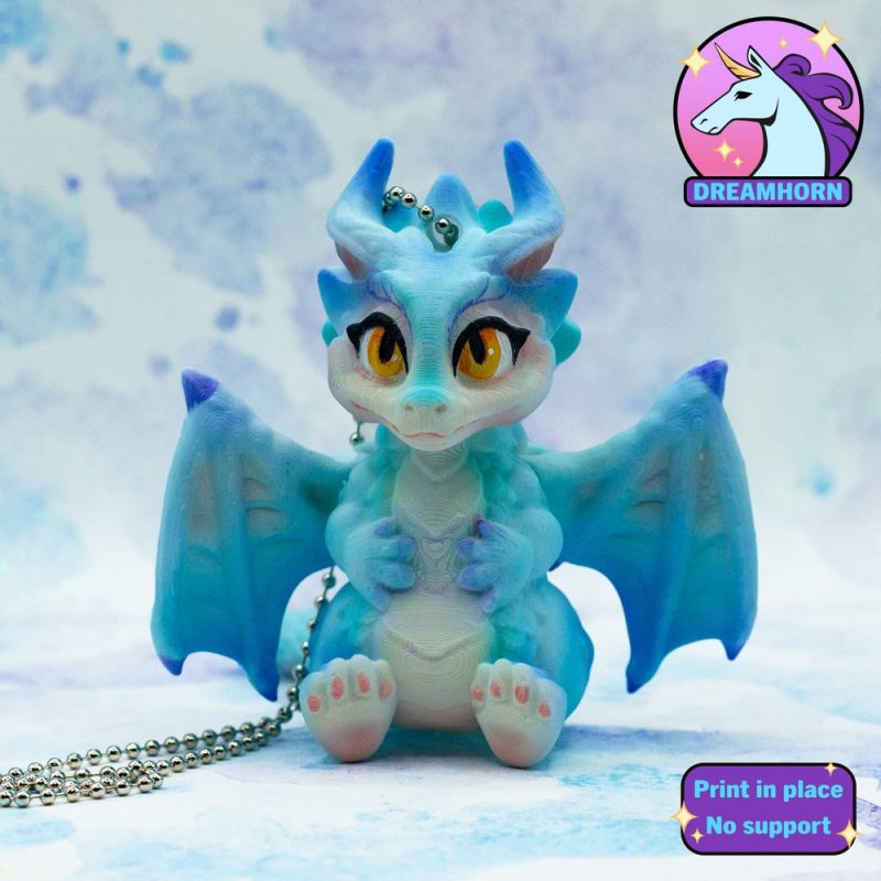 小飞龙钥匙链-3D合纵社-3D打印模型STL格式3mf格式免费下载!