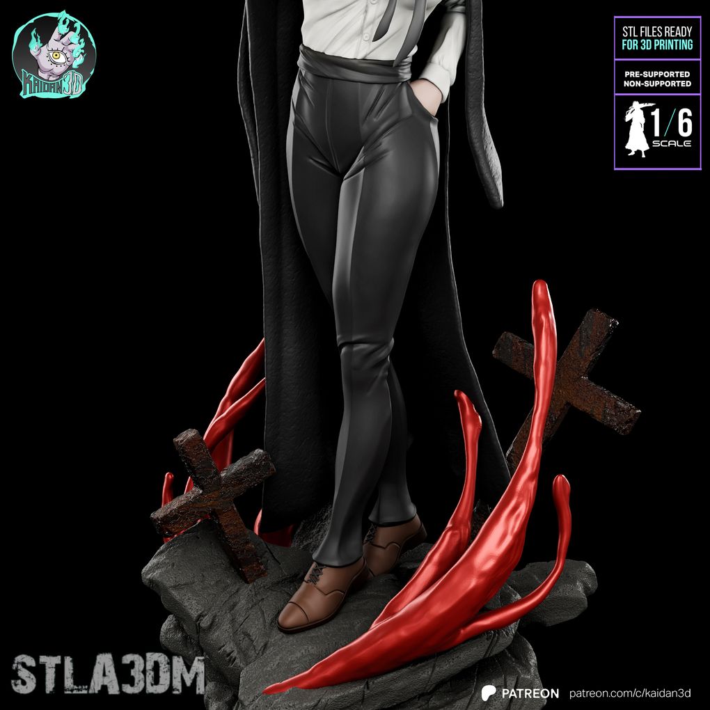 图片[4]-玛奇玛Makima站姿《链锯人》动漫角色雕刻手办3D打印模型-3D合纵社-3D打印模型STL格式3mf格式免费下载！