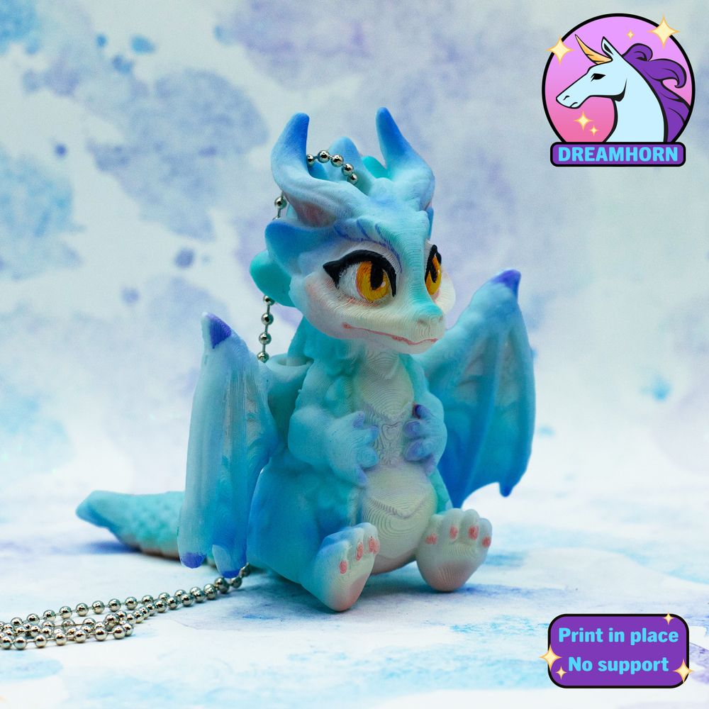 图片[2]-小飞龙钥匙链-3D合纵社-3D打印模型STL格式3mf格式免费下载！