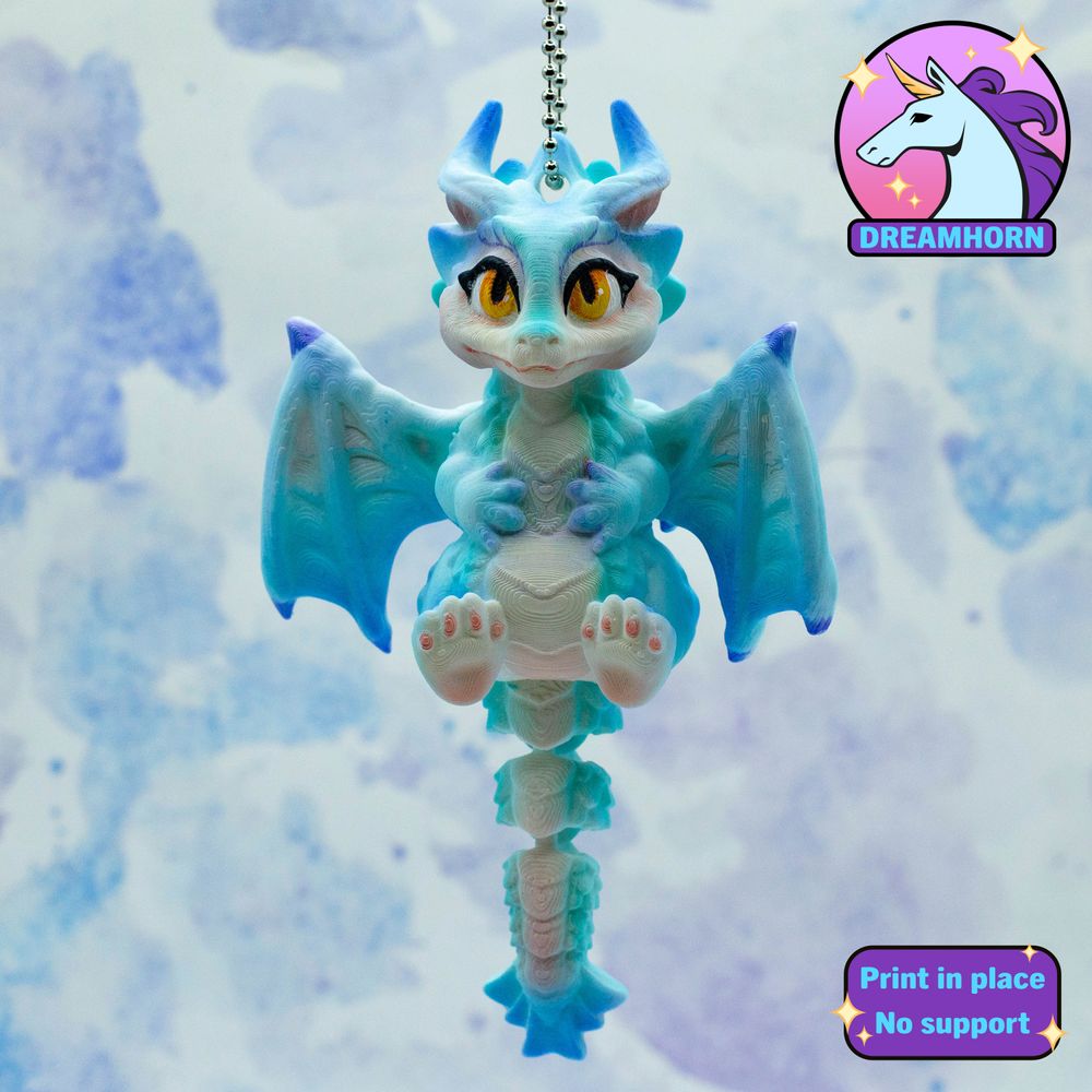 图片[3]-小飞龙钥匙链-3D合纵社-3D打印模型STL格式3mf格式免费下载！